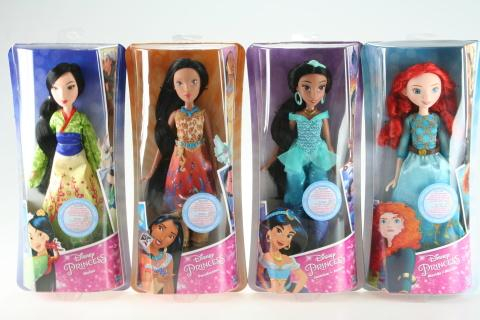 Disney Mulan, Merida, Pocahontas, Jasmin