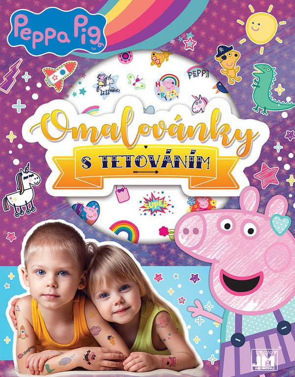 JIRI MODELS Omalovánky + tetování Peppa Pig