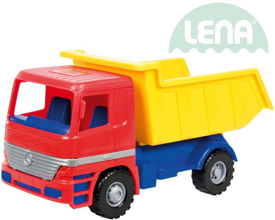 LENA Auto funkční Mercedes Actros sklápěč plastový 23cm