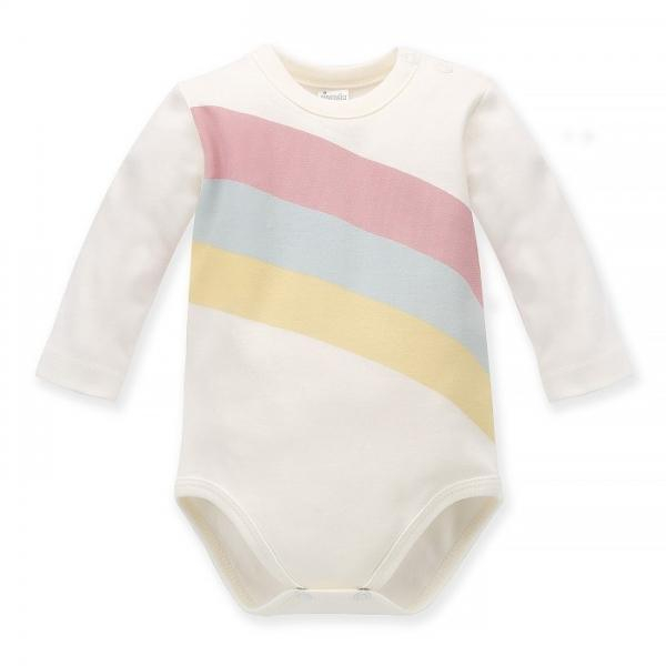 Pinokio Body dlouhý rukáv Romantic, duha - ecru - 62 (2-3m)