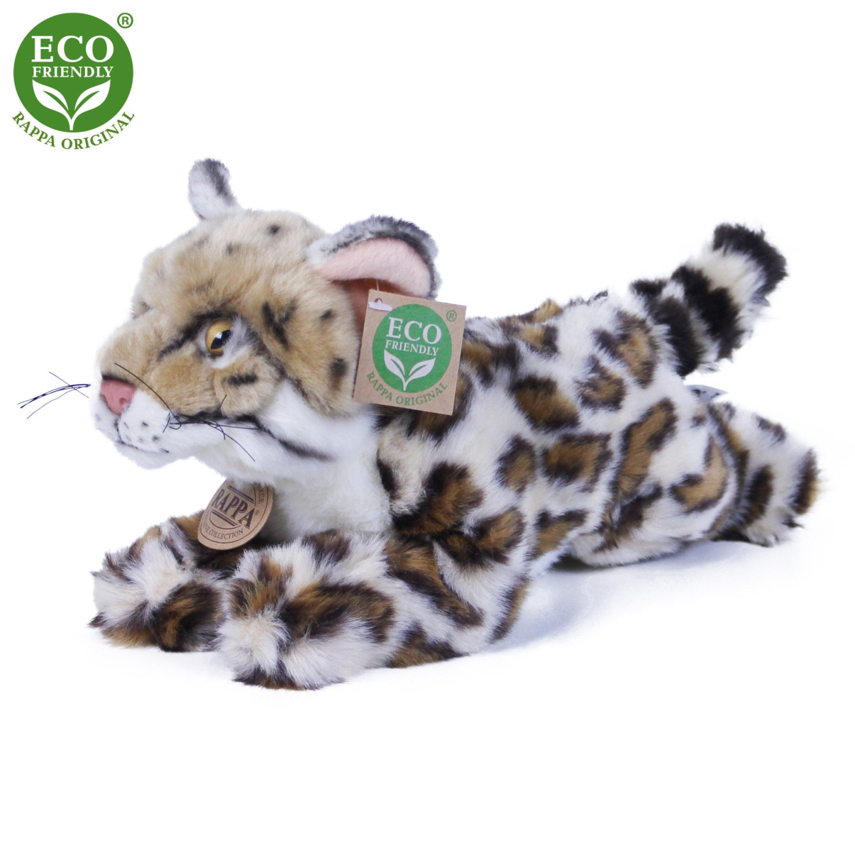 Plyšový ocelot ležící 25 cm ECO-FRIENDLY