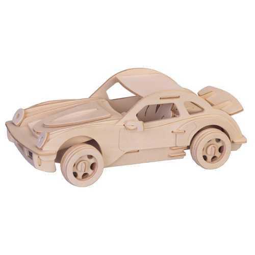 Woodcraft Dřevěné 3D puzzle malé Porsche