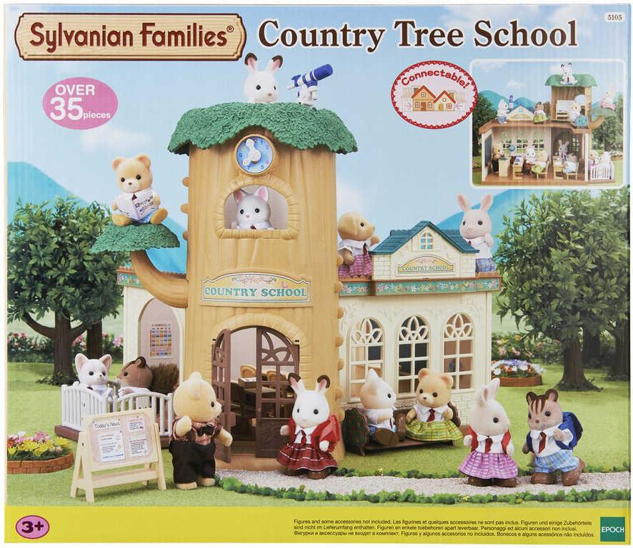 OLYMPTOY Sylvanian Families Škola u stromu set s doplňky plast