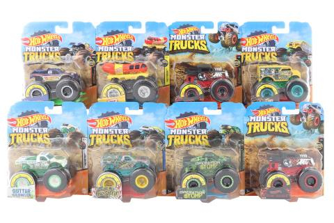 Hot Wheels Monster trucks kaskadérské kousky FYJ44