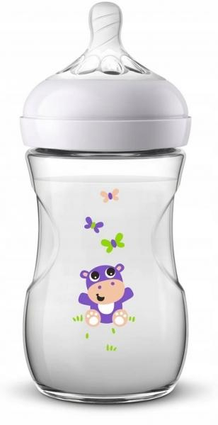 Kojenecká láhev Natural Avent, Hippo 260 ml