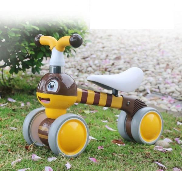 Odrážedlo/tříkolka Eco Toys, Včelka - žlutá