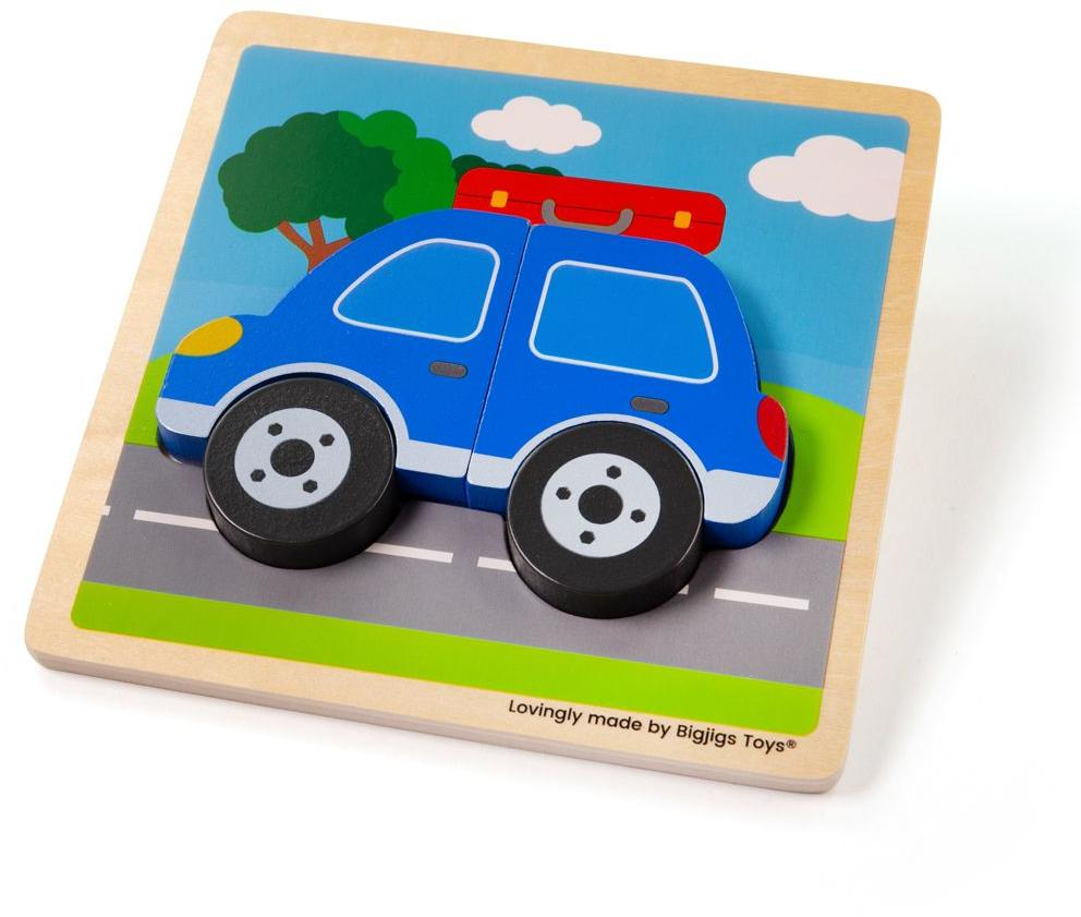 Bigjigs Toys Vkládací puzzle Auto