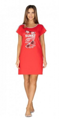 Regina Dámská noční košile Sunny day night - červená, vel. XXL - XXL (44)